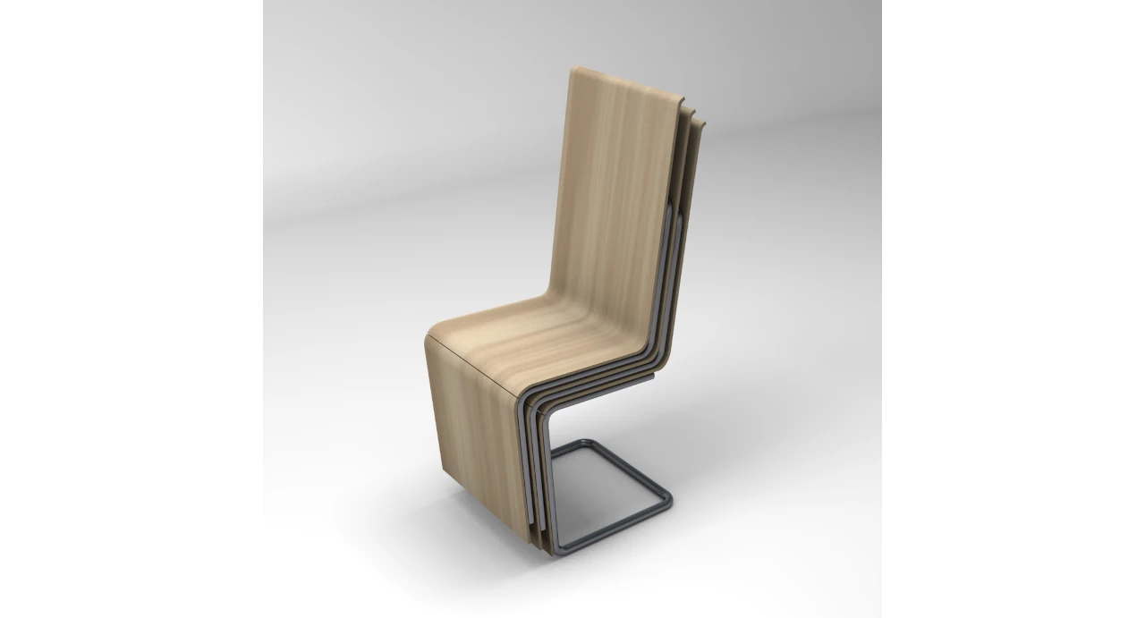 Functionalitate mobilier Woodnox - vizualizare scaune stivuite pentru eficientizarea spatiului