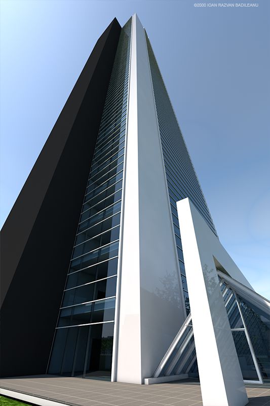 Secondary access curtain wall detail
