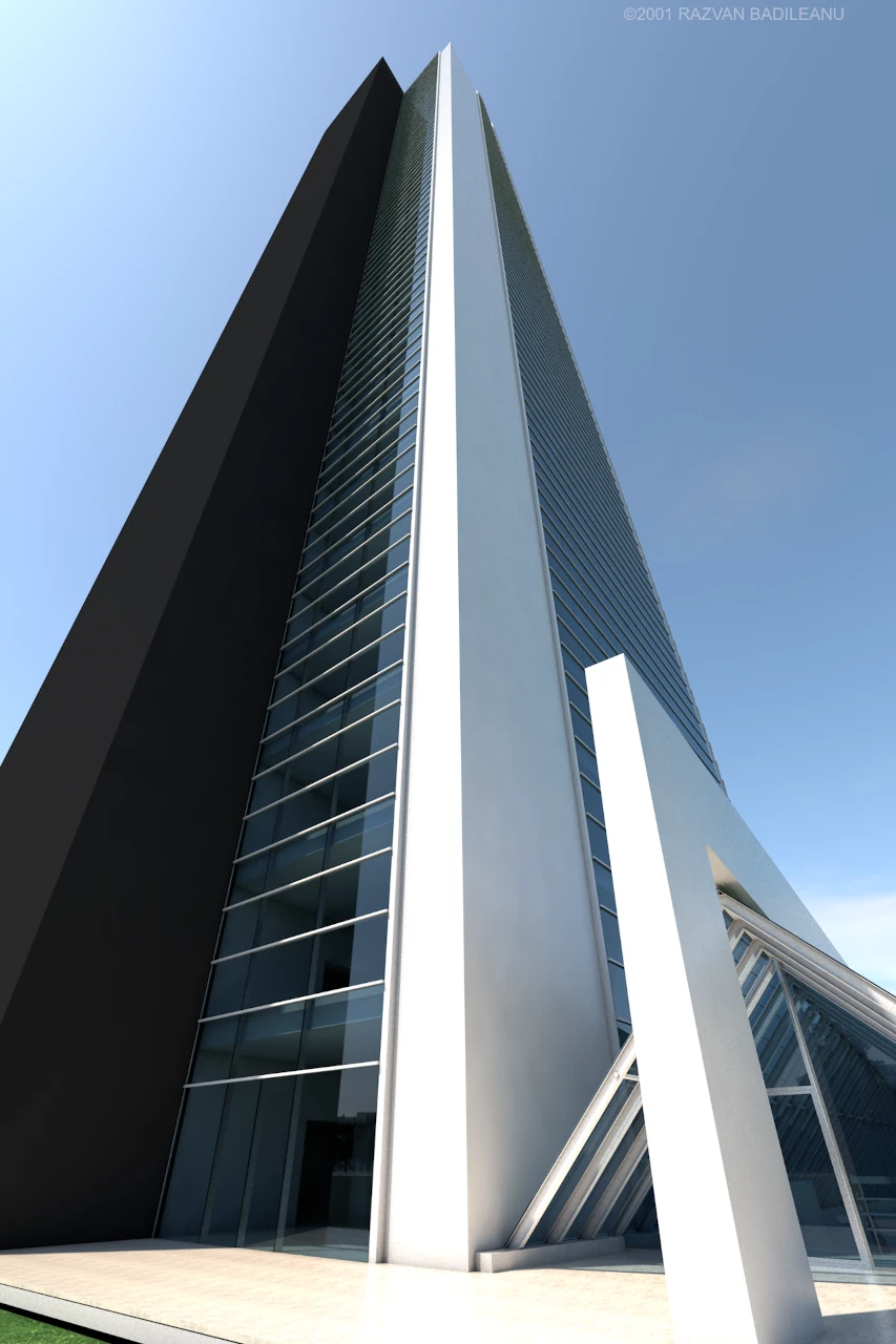 Secondary access curtain wall detail