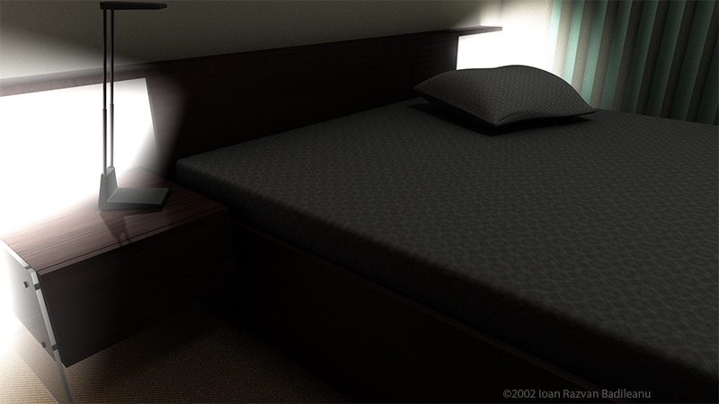 Bed headboard detail