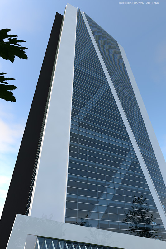 a5 office tower 31 floors side view