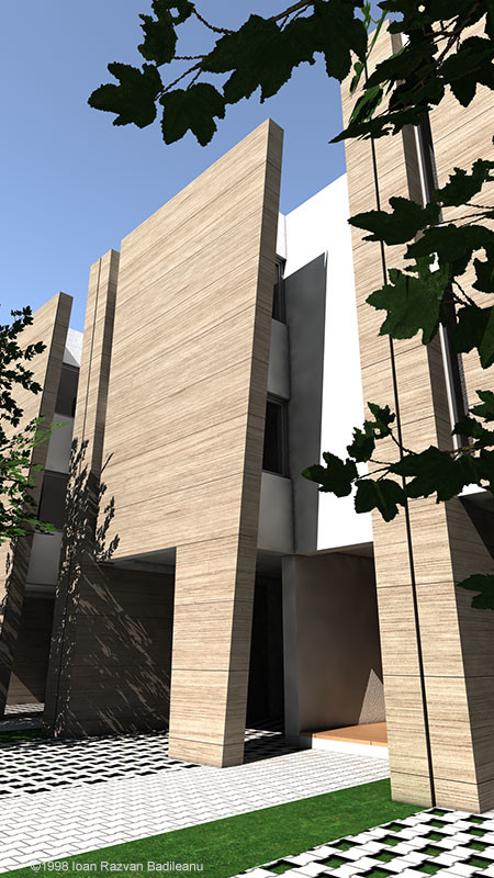 View of the main building access