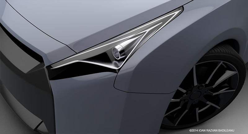 r5 lynx car metal dark grey grand tourer two doors rim detail