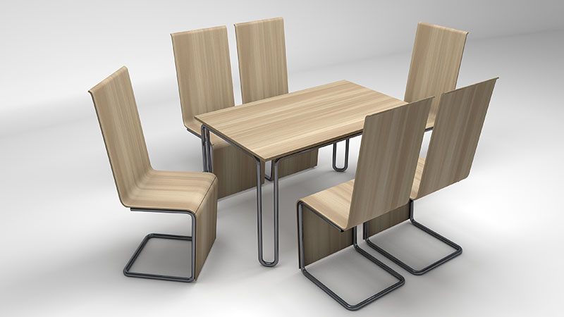 woodnox set dinning table 6 chairs