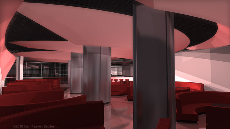 wave bar with red furniture view 02