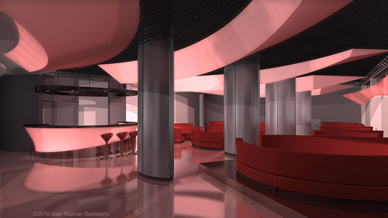 wave bar with red furniture view 03