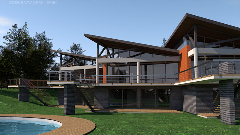 Pool view and access to first floor terraces
