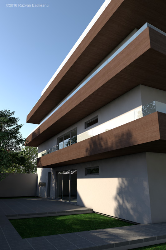 View of the ground floor apartment terrace