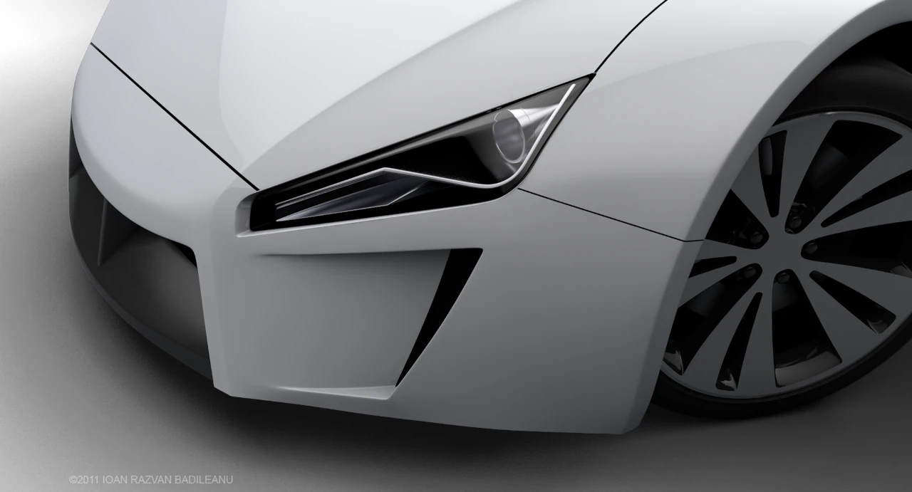 Headlight and grille detail R1 Hornet