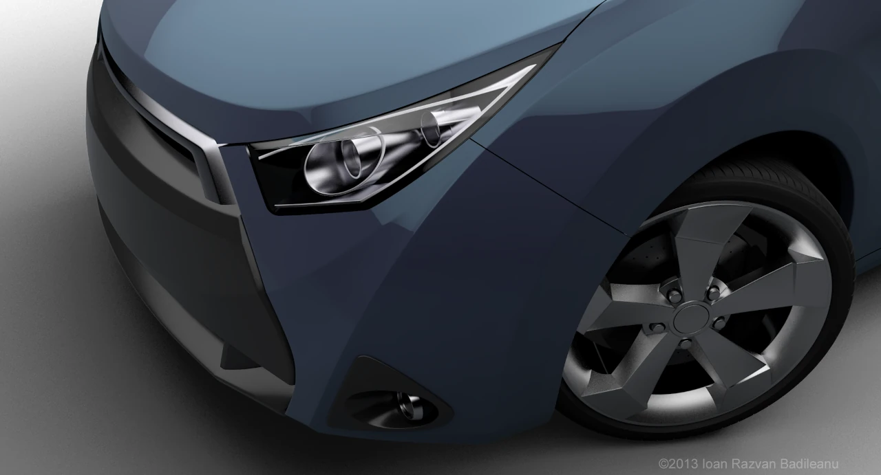 Headlight and grille detail R4 Natrix